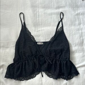 Black Lace Camisole Top